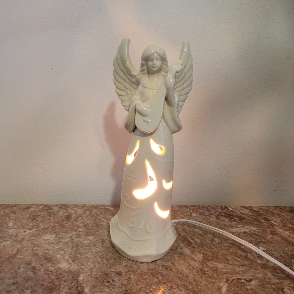 Angel Figurine Ceramic Table Lamp